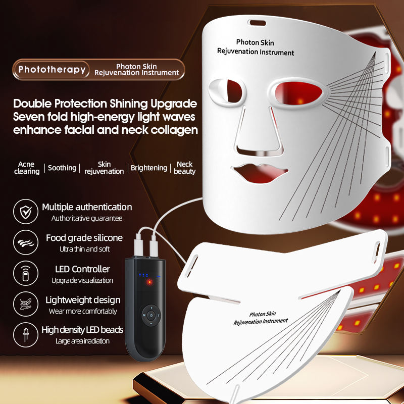 7-Color LED Face & Neck Mask – Anti-Aging Light Therapy
