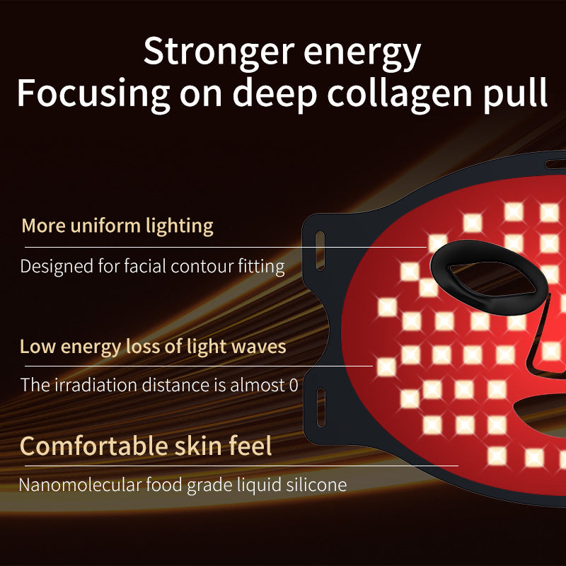 7-Color LED Face Mask – Silicone Light Therapy for Acne, Wrinkles & Glow