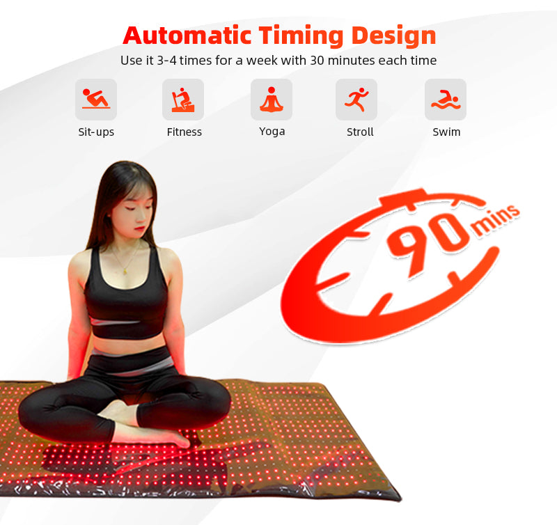 Red Light Therapy Mat – Pain Relief, Skin Health & Full-Body Rejuvenation | Ververay