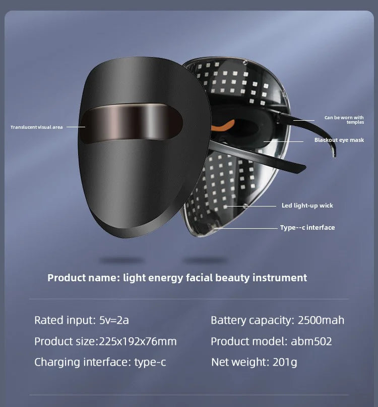 7-Color LED Light Therapy Mask – Professional Skincare Everyone in the Family Can Use
