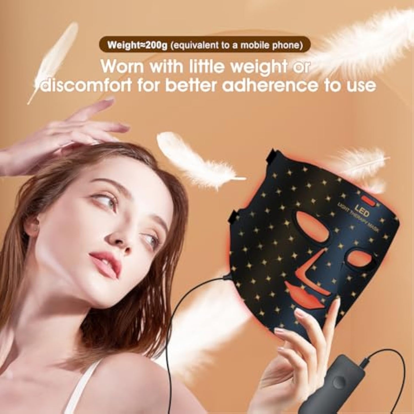 Colorful Silicone Photorejuvenator Beauty Mask Ultra-light