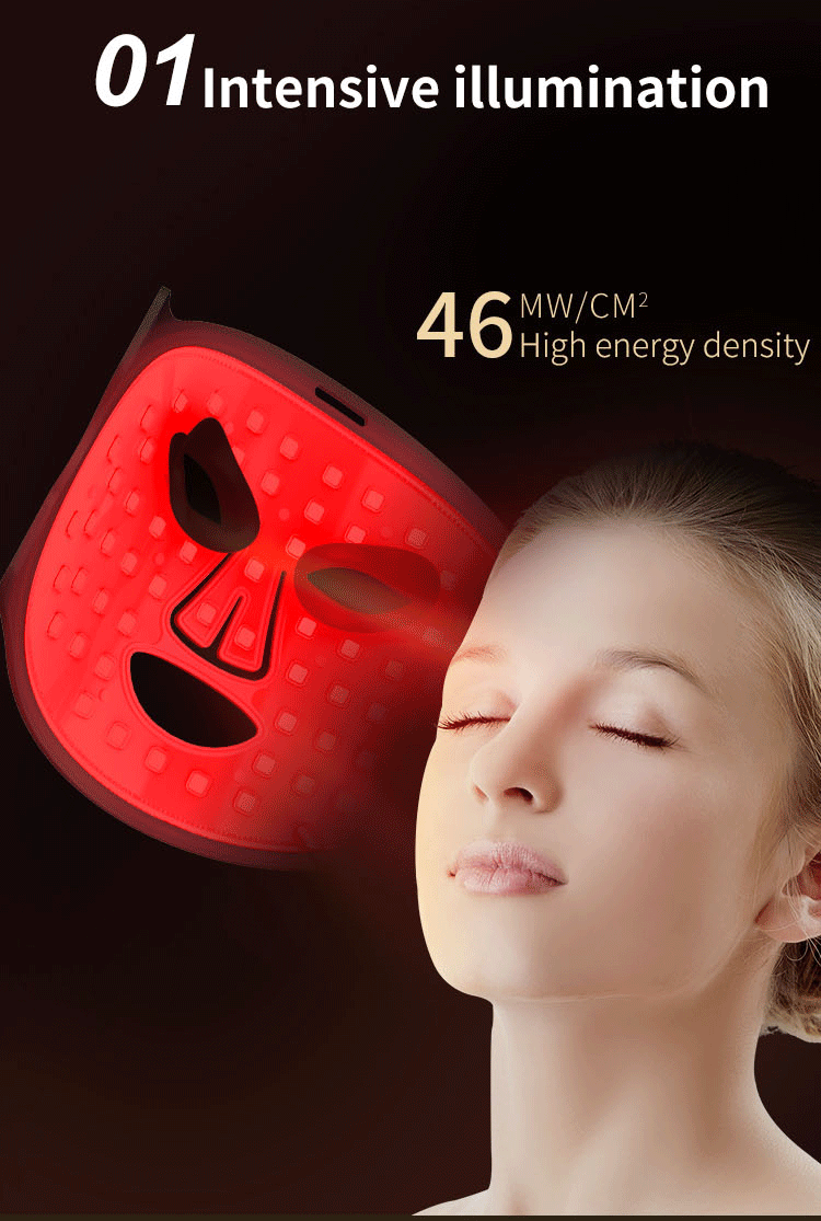 7 Colors Led Red Light Therapy Mask for Face
