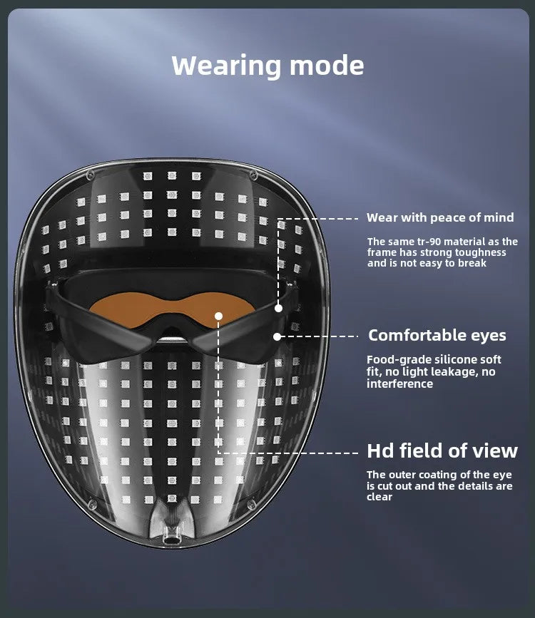 7-Color LED Light Therapy Mask – Professional Skincare Everyone in the Family Can Use