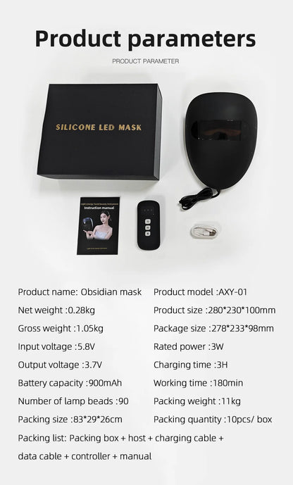 7-Color LED Light Therapy Mask – Professional Skincare Everyone in the Family Can Use