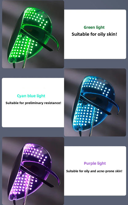 7-Color LED Light Therapy Mask – Professional Skincare Everyone in the Family Can Use